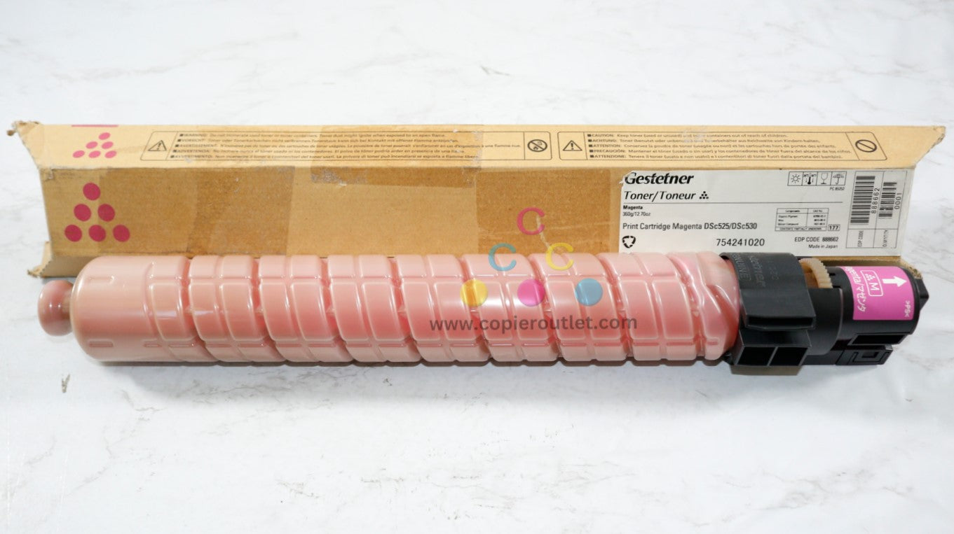 Cosmetic OEM Gestetner DSc520, DSc525, DSc530 Magenta Print Cartridge 888662