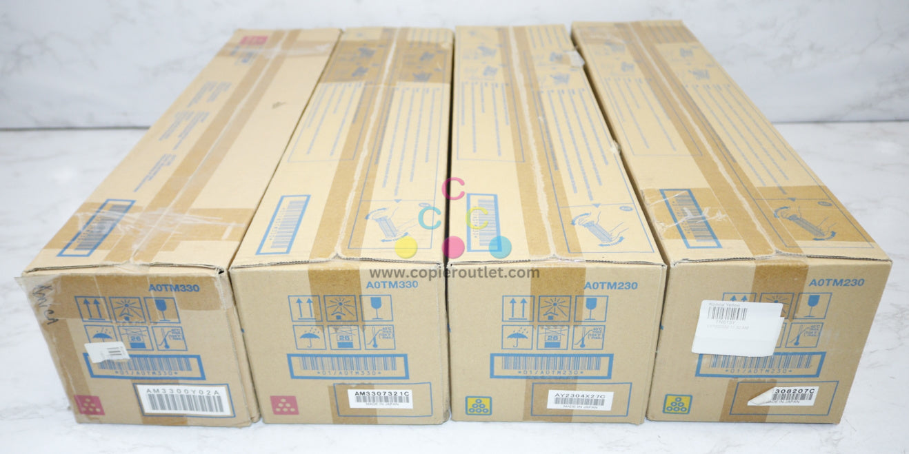 4 OEM Konica Minolta BH C452,C552,C652 MMYY Toners TN613M,TN613Y Same Day Ship