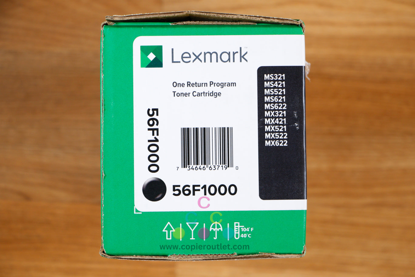 Cosmetic Genuine Lexmark 56F1000 Black Toner Cartridge MS321 MS421 MS521 MX622 !