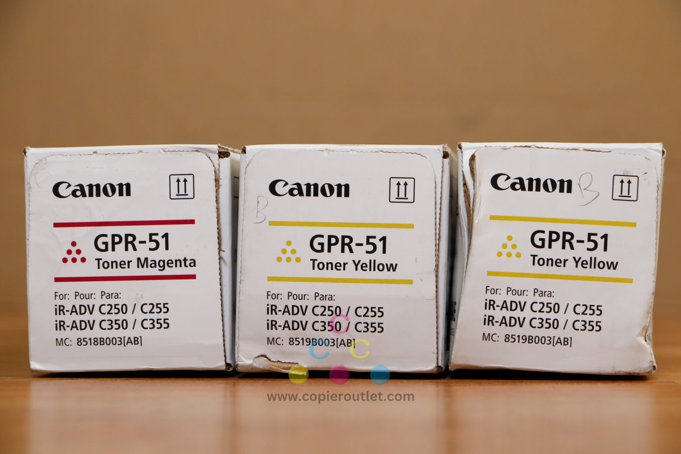 Cosmetic Genuine Canon GPR-51 MYY Toner Cartridge iRUNNER AD C250 C255 C350 C355