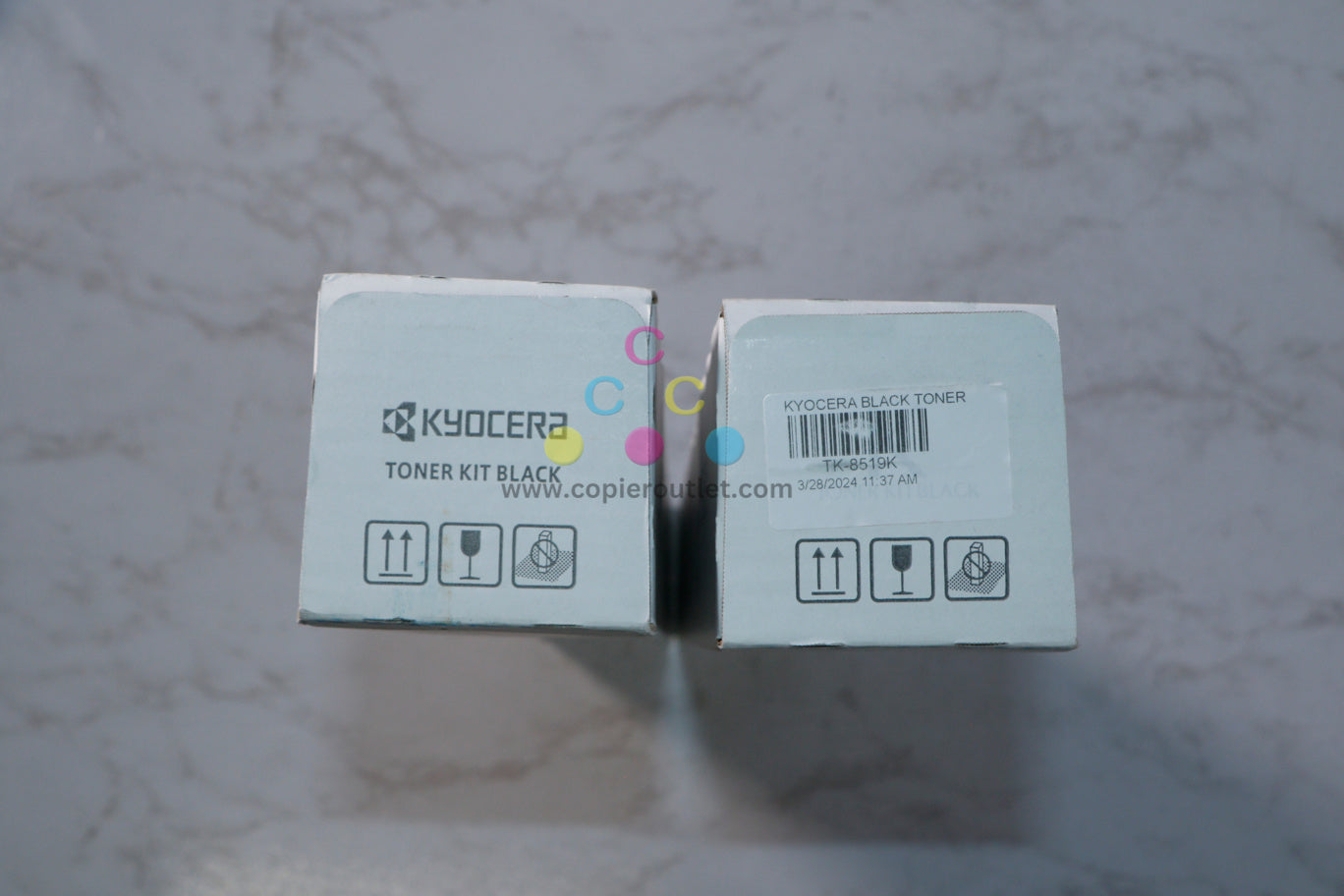 2 New OEM Kyocera 5052ci 5053ci 6052ci 6053ci Black Toner Kits TK-8519, TK-8517