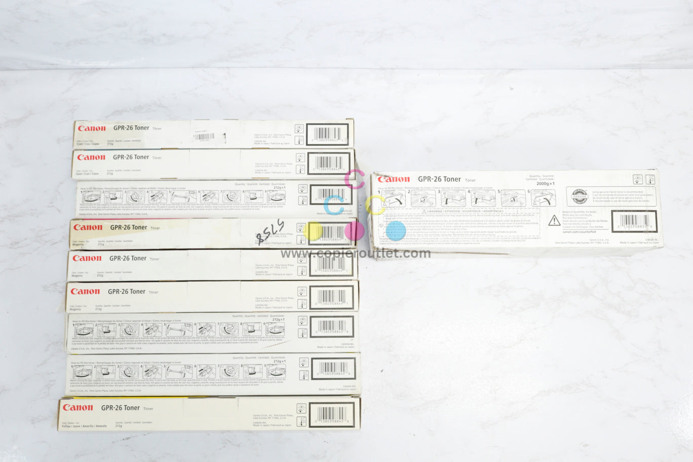 10 New OEM Canon iR C5068/C6880/C5880/C6870 GPR-26 CMYK Toner Same Day Ship!