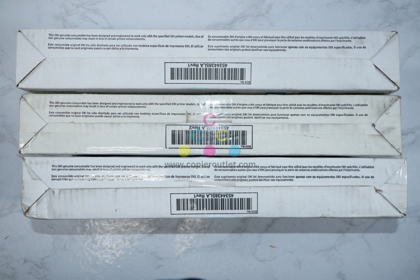 Genuine OKI 45862824,25,26 Toner Color Set For ES8473,ES8473C, ES8473X