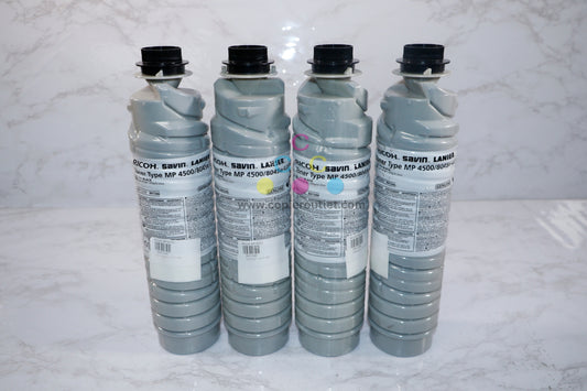 4 OEM Ricoh Black Toner Type MP4500/8045e/LD345 EDP: 841346 Same Day Shipping!