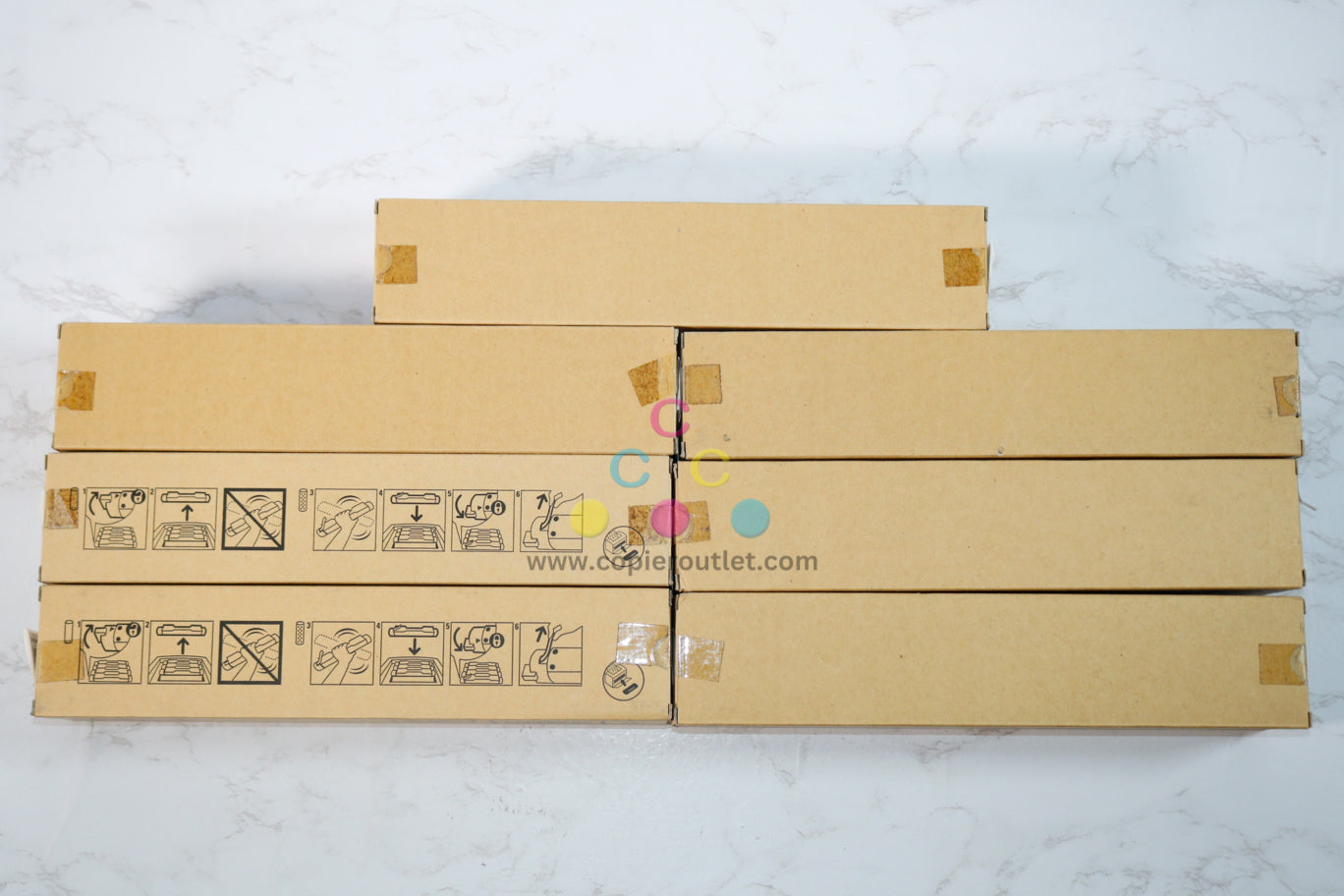 7 OEM Dell 5100cn, MMMYYKK Toner Cartridges CT200543, CT200545, CT200546