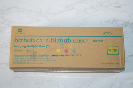 New OEM Konica Minolta bizhub C3110, C3100P Yellow Imaging Unit IUP23Y, A73308F