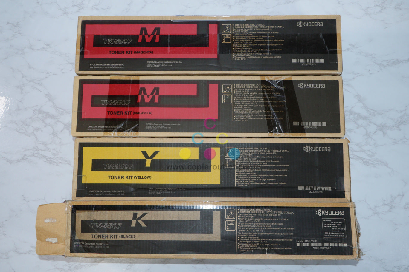 Cosmetic/Open OEM Kyocera TASKalfa 4550ci,4551ci MMYK Toners set TK-8507MMYK