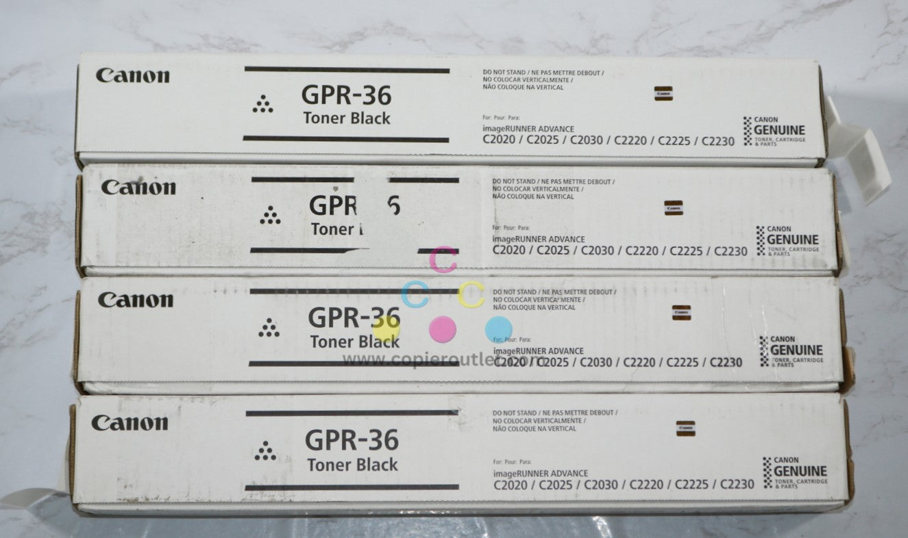 4 Cosmetic Canon iRUNNER C2020,C2025,C2030 GPR-36 Black Toners 3782B003[AA]