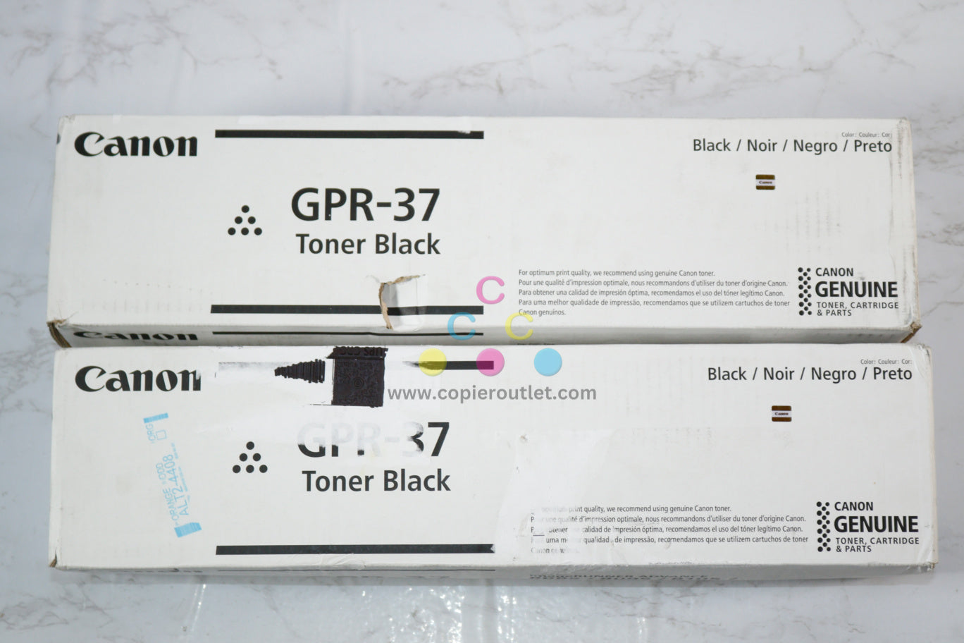 2 New OEM Canon iR 8085,8095,8105,8205,8285 Black Toners GPR-37 / 3764B003[AA]