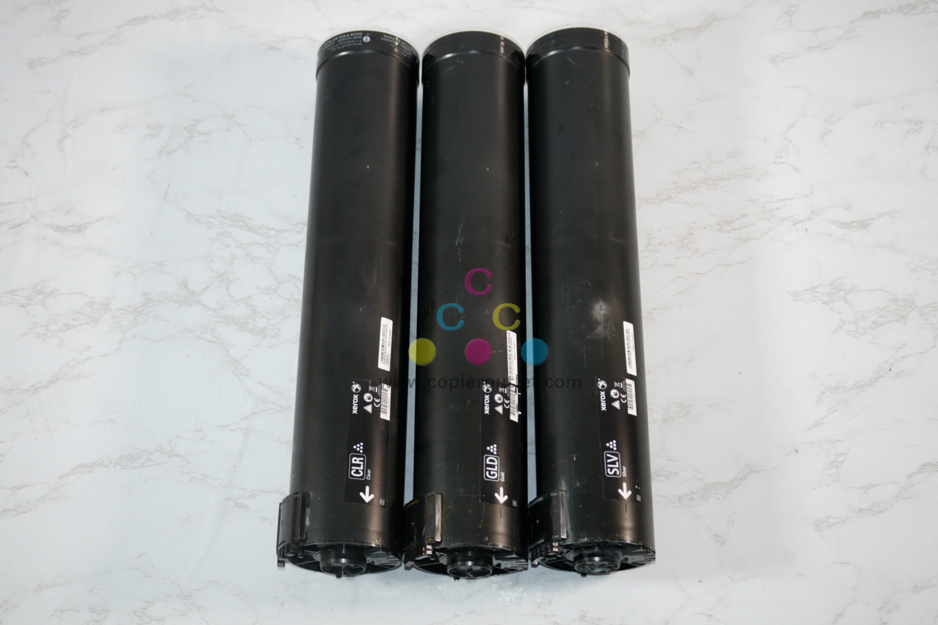 3 Used OEM Xerox Color Press 1000/800 CGS Dry Ink Toners 006R01479,6R01664,6R01666