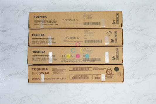 4 OEM Toshiba e-STUDIO 2505AC,3005AC,5005AC T-FC505U CCYK Hi Yield Toners