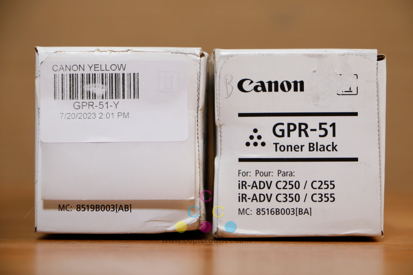 Genuine Canon GPR-51 YK Toner Cartridges imageRUNNER ADVANCE C250 C255 C350 C355