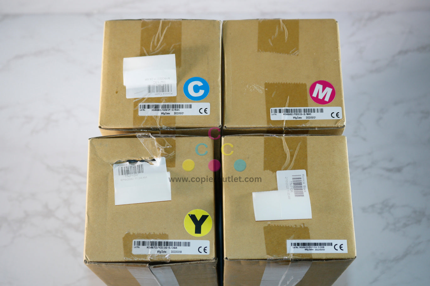 4 Compatible Konica Bizhub C659, TN713 CMYK Toners A9X8430KG,8330,8230,8130