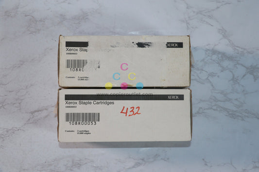 2 Cosmetic OEM Xerox Document Centre 332, 340, 425, 430 Staple Cartridges 108R00053