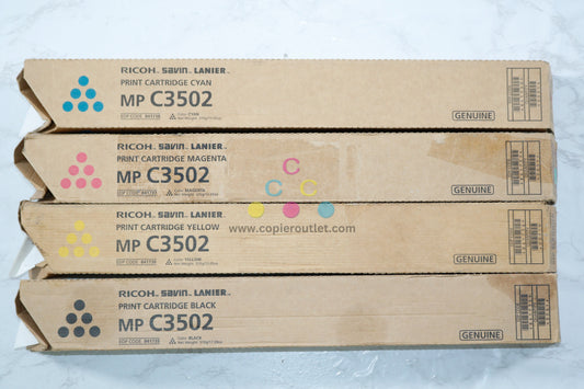 4 Cosmetic OEM Ricoh MP C3002,C3502 CMYK Toners 841735,841736,841737,841738