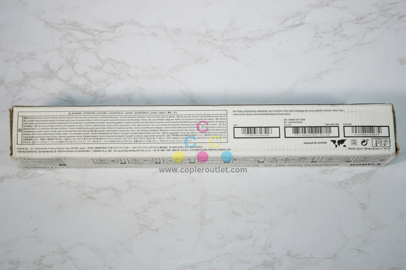 Cosmetic OEM Canon imagePRESS Lite C165,C170,C265, T07 Cyan Toner 3642C001[AA]