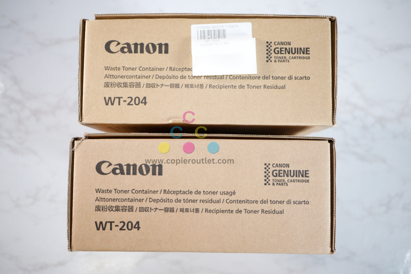 2 OEM Canon iR C7055,C7065,C7260 Waste Toner Containers WT-204 FM1-P094-010