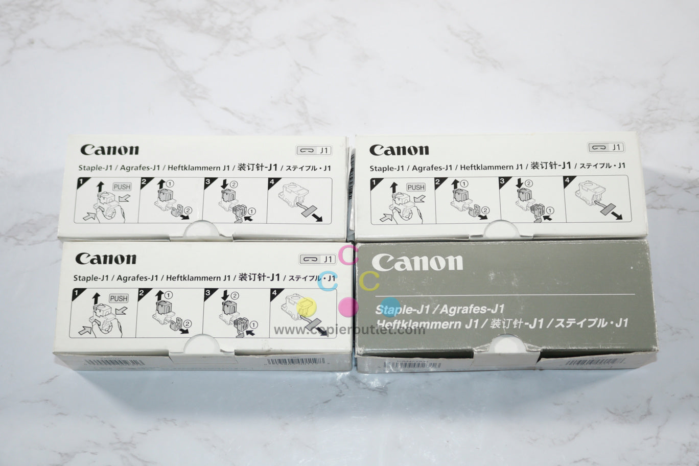 4 New Genuine Canon STAPLE-J1, 6707A001[AC], No.502C Same Day Shipping!!