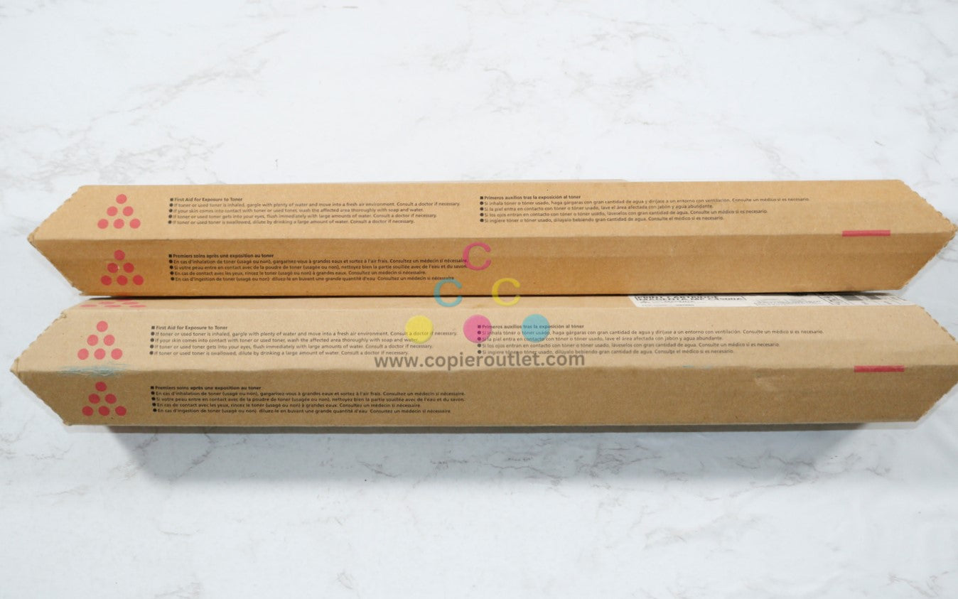 Lot of 2 New OEM Ricoh C3500, C4500 ,C3535 C4540 Magenta Toner Cartridges 884980