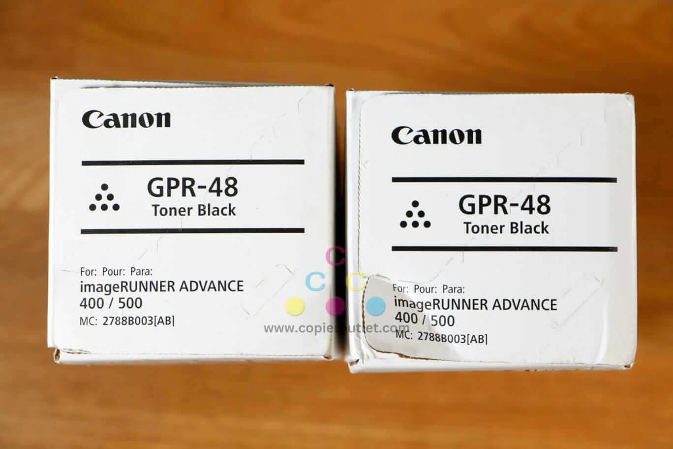 Lot of 2 Genuine Canon GPR-48 Black Toner Cartridges iR-ADV 400iF/500iF Same Day
