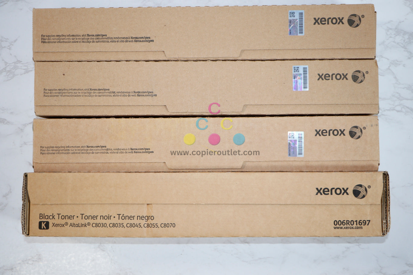 New Genuine Xerox Altalink C8030/C8045/C8070 CMYK Toners 006R01697,98,99,700