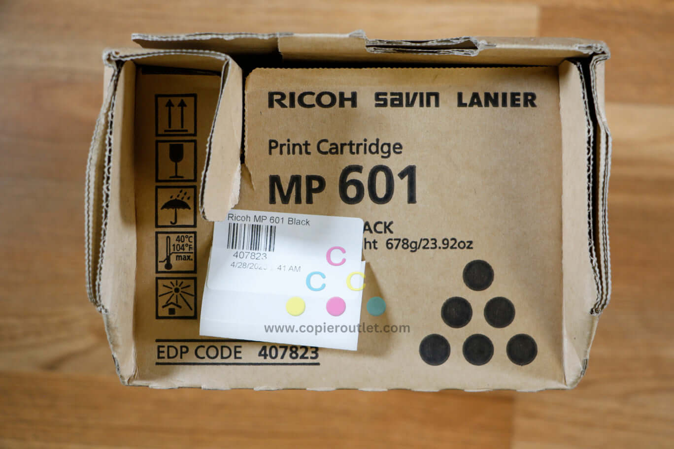 Genuine Ricoh MP 601 Black Print Cartridge 407823 501SPF/601SPF/SP 5300DN/5310DN