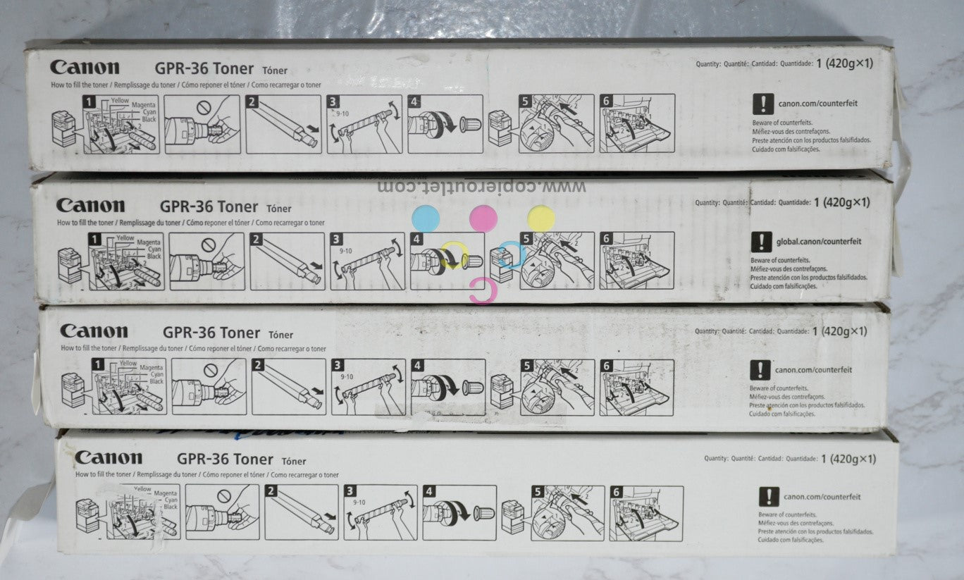 4 Cosmetic Canon iRUNNER C2020,C2025,C2030 GPR-36 Black Toners 3782B003[AA]