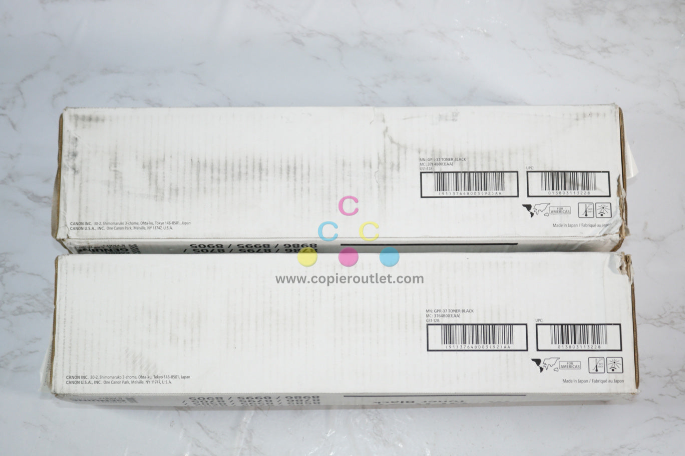 2 New OEM Canon iR 8085,8095,8105,8205,8285 Black Toners GPR-37 / 3764B003[AA]