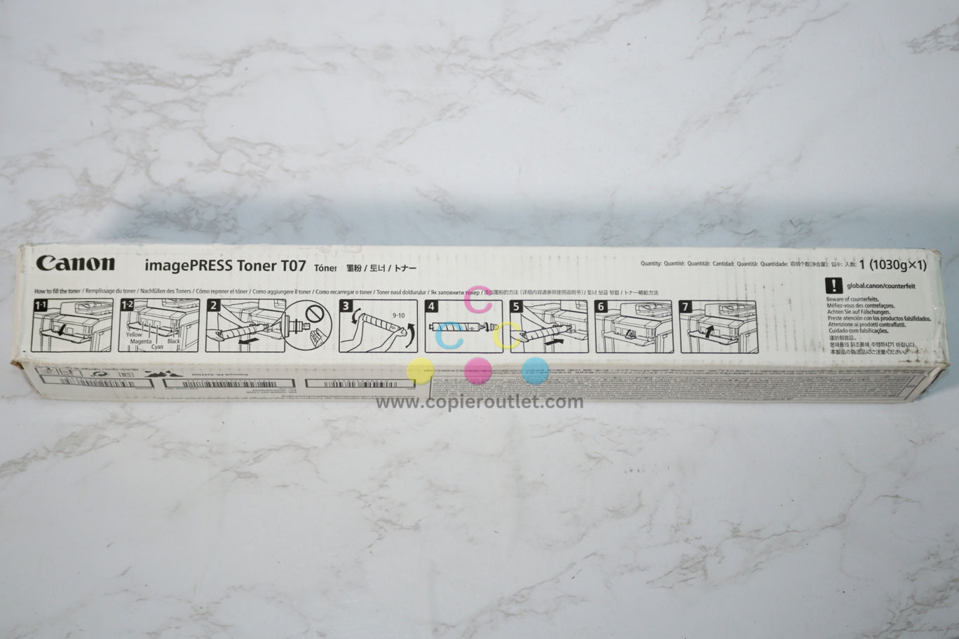 Cosmetic OEM Canon imagePRESS Lite C165,C170,C265, T07 Cyan Toner 3642C001[AA]