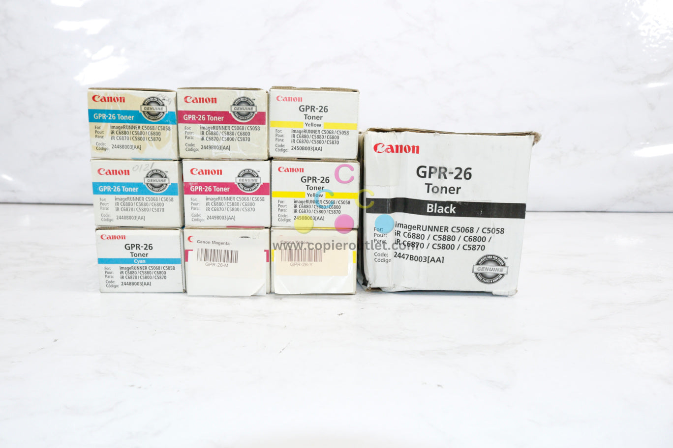 10 New OEM Canon iR C5068/C6880/C5880/C6870 GPR-26 CMYK Toner Same Day Ship!