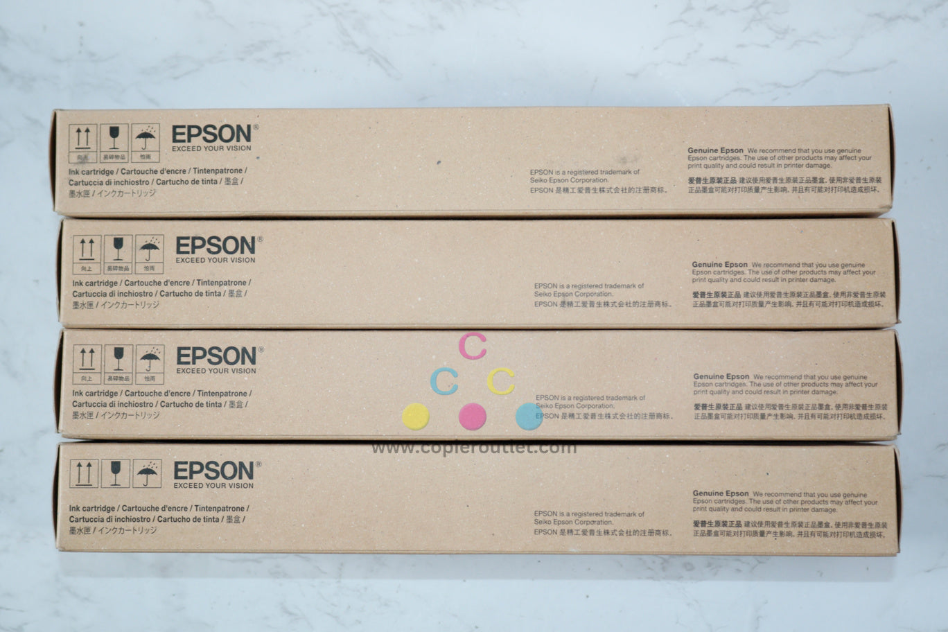 4 OEM Epson SureColor T3475, T5475 CMYK Inks T41N2,T41N3,T41N4,T41N5 (2024-2025)