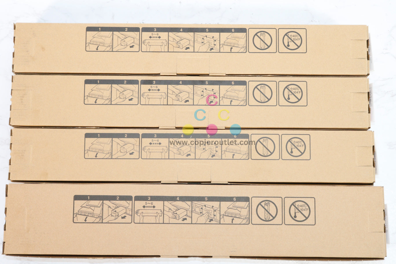 4 OEM Sharp BP-50C26, BP-50C31,BP-50C36,BP-50C45 CMYK Toners BP-NT70-CA,MA,YA,BA