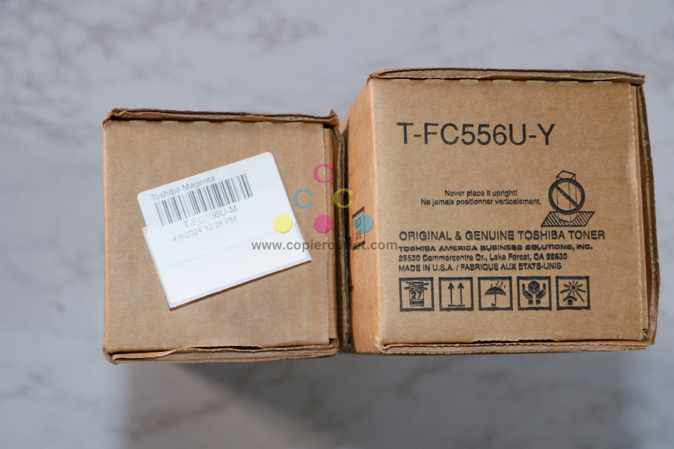 2 New OEM Toshiba eSTUDIO 5506,5606,6506,7506 Toners T-FC556U-M, T-FC556U-Y