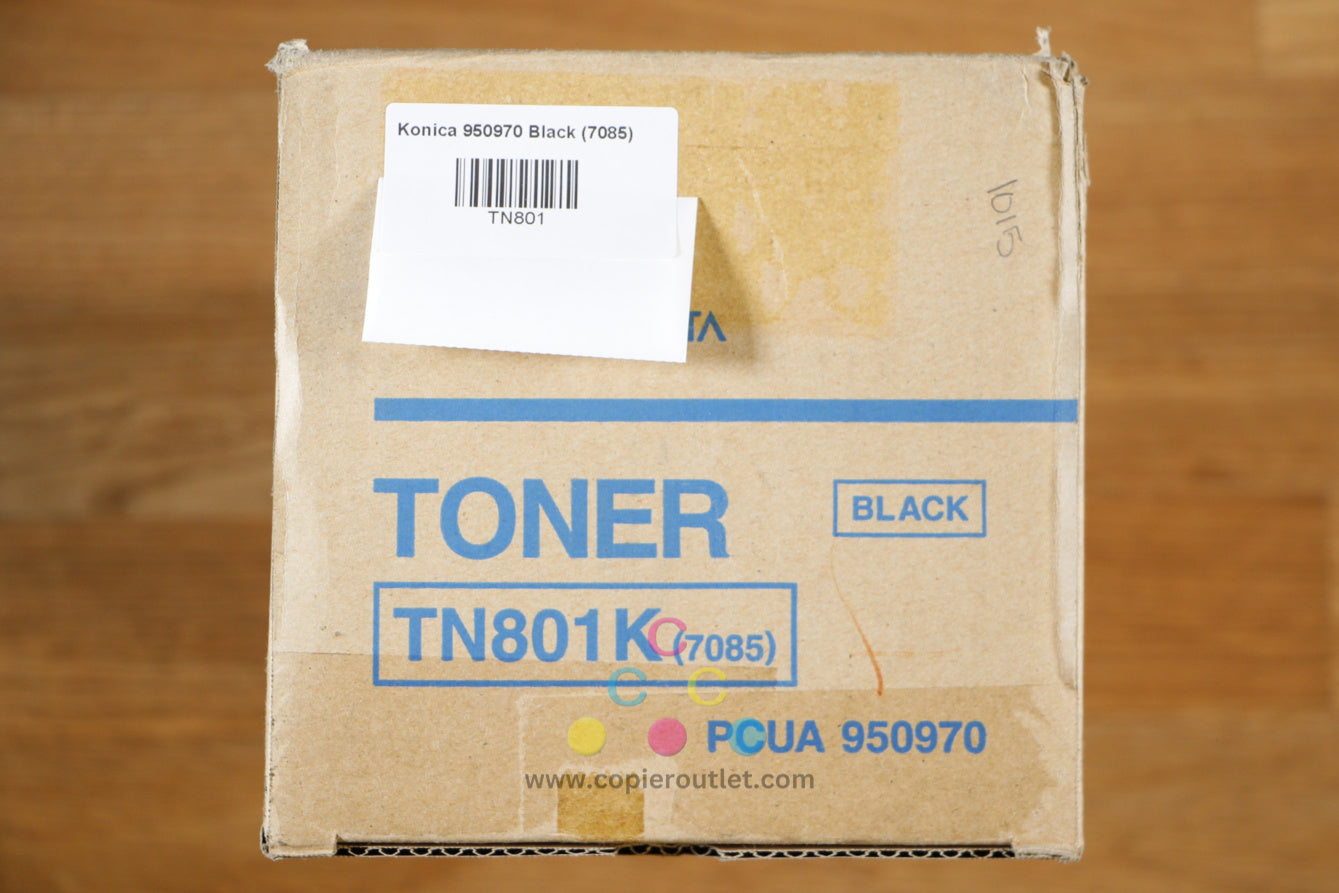 Genuine TN801K Black Toner Cartridg Konica Minolta 7085 FORCE 85 950970 Same Day