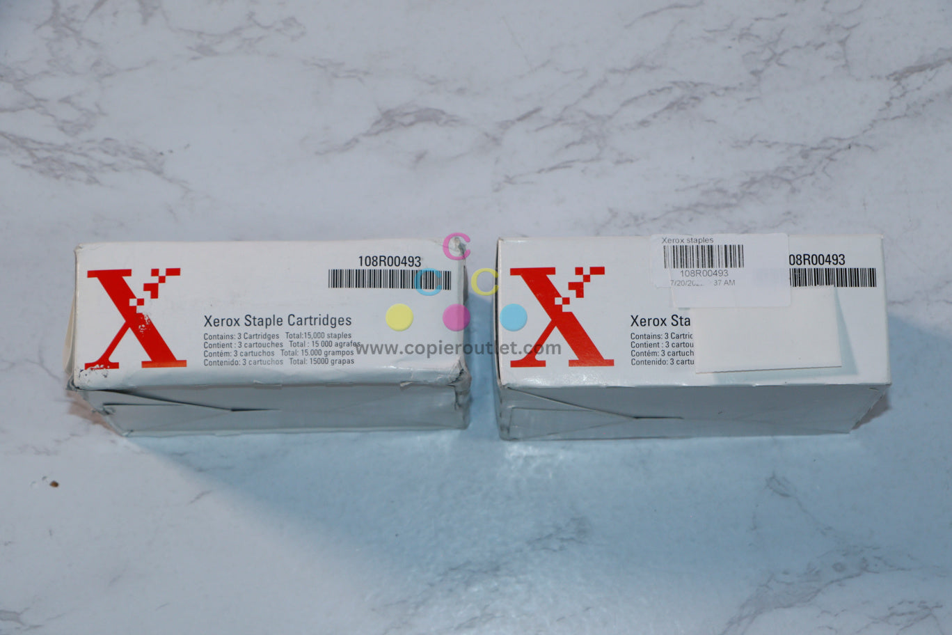 2 OEM Xerox CopyCentre 232,238,245,255,C35 Staple Cartridges 108R00493/108R493