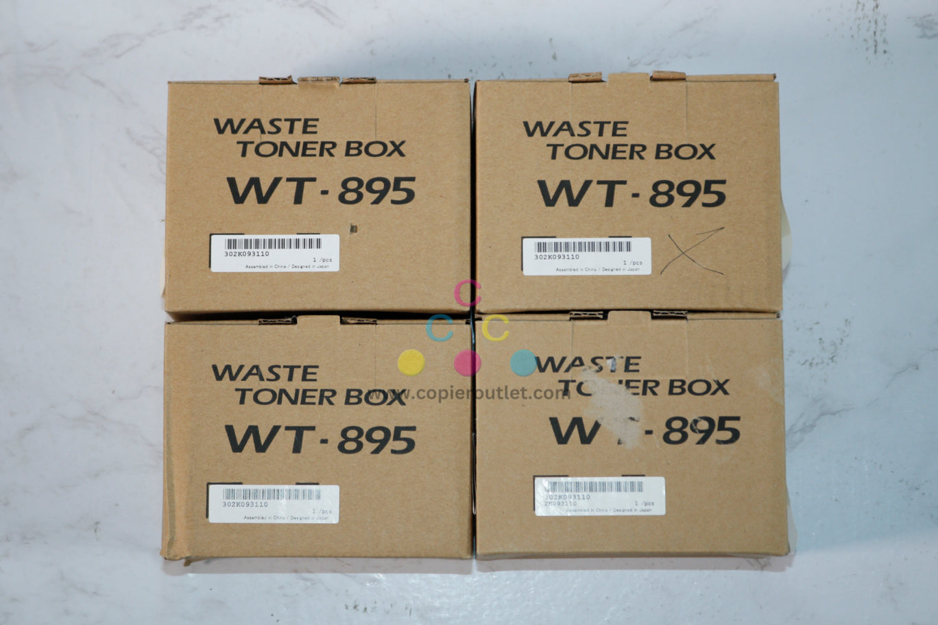 4 New OEM Kyocera M4125idn, M4132idn Waste Toner Bottle WT-895,WT895 (302K093110)