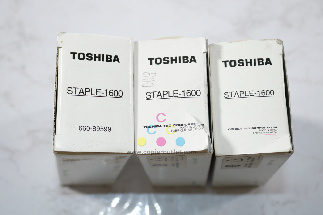 3 New OEM Toshiba eStudio 165,20,200 STAPLE-1600, STAPLE1600 Cartridge, 660-89599