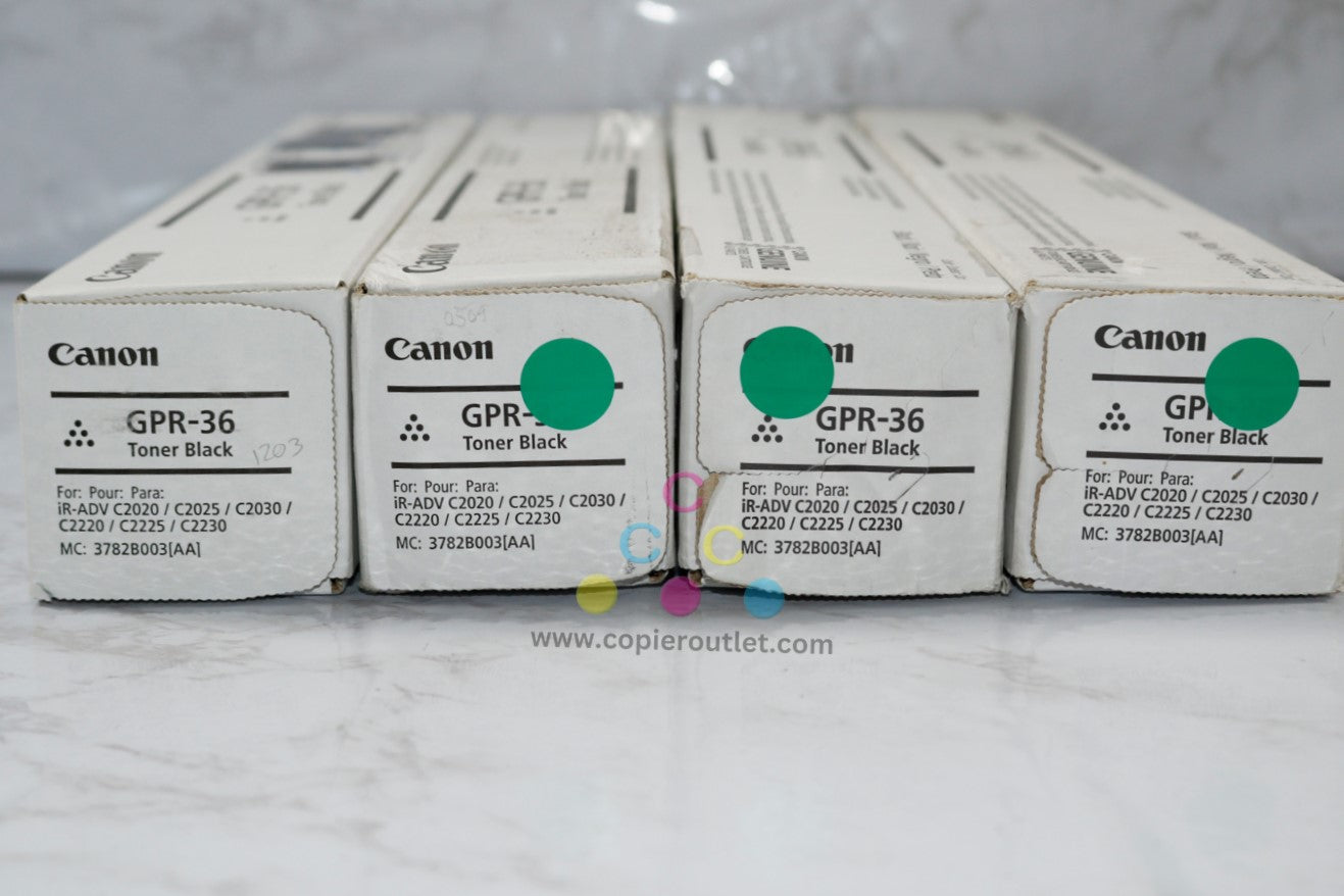 4 Cosmetic Canon iRUNNER C2020,C2025,C2030 GPR-36 Black Toners 3782B003[AA]