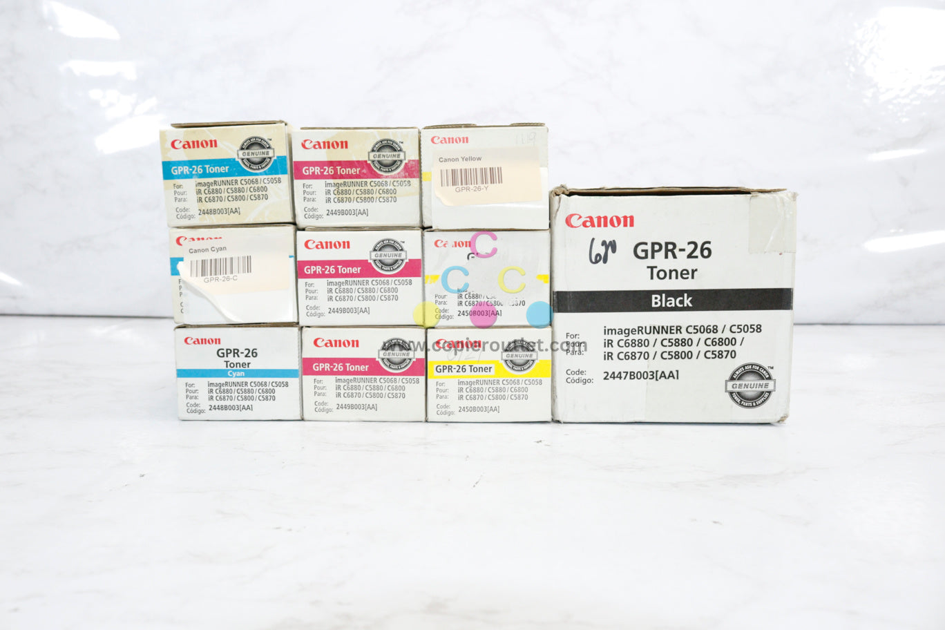 10 New OEM Canon iR C5068/C6880/C5880/C6870 GPR-26 CMYK Toner Same Day Ship!