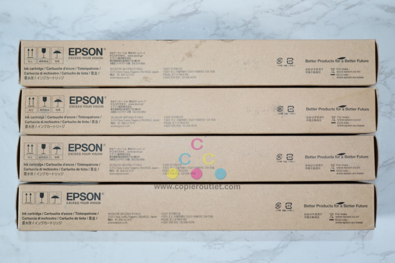 4 OEM Epson SureColor T3475, T5475 CMYK Inks T41N2,T41N3,T41N4,T41N5 (2024-2025)