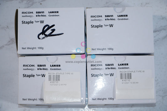 4 New OEM Ricoh SR3170,SR3240,SR3290 Type W, 416710 Staple Holder with Staples