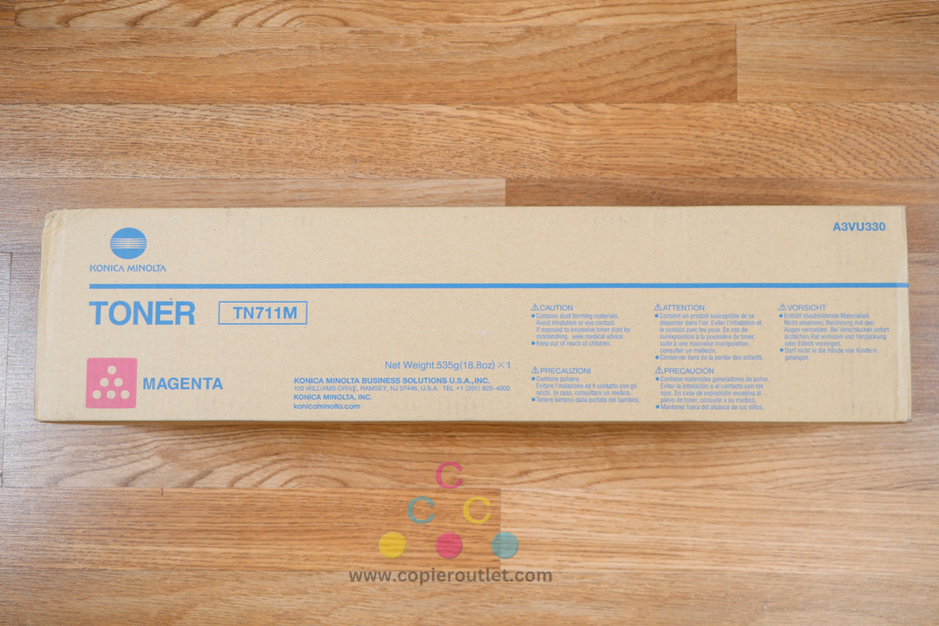 New Genuine Konica Minolta TN711M Magenta Toner Kit For Bizhub C654,C654e,C754,C754e