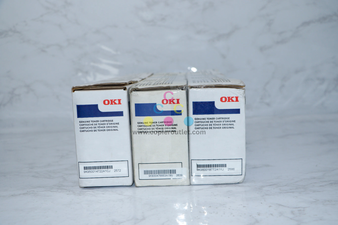 Genuine OKI 45862824,25,26 Toner Color Set For ES8473,ES8473C, ES8473X