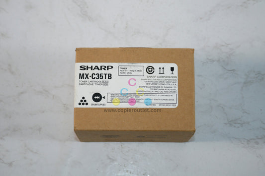 New Genuine Sharp MX-C357F / MX-C407P Black Toner Cartridges MX-C35TB