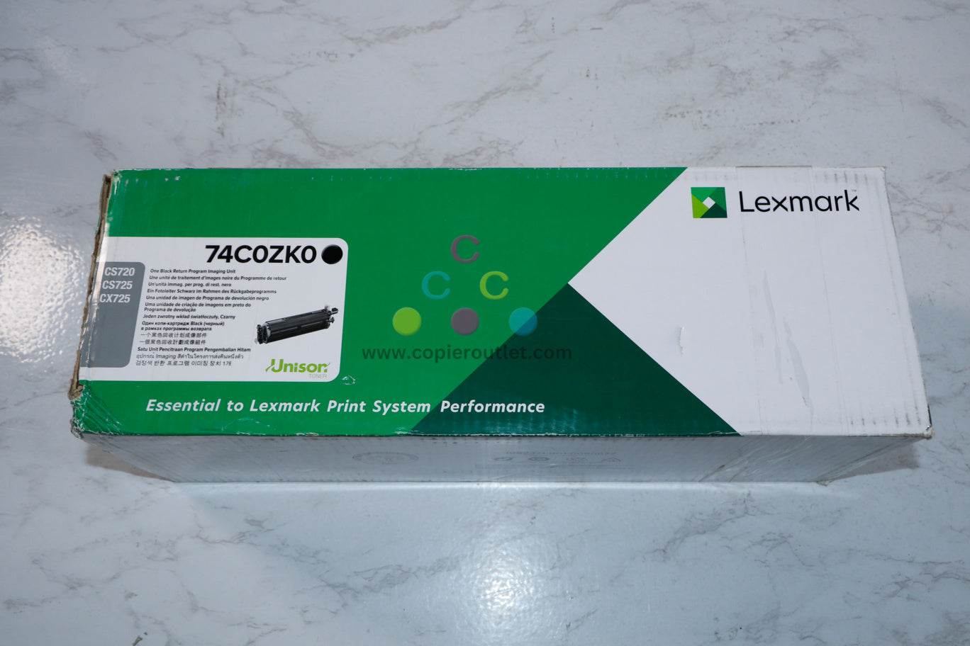 New Cosmetic OEM Lexmark CS720, CS725, CX725 Black Imaging Unit 74C0ZK0