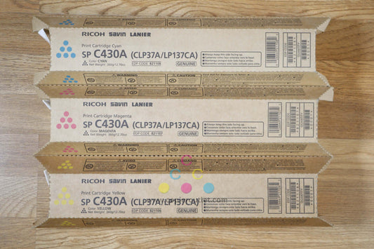 OEM Ricoh SP C430A CMY Toner Carts Aficio SP C430DN/SP C431DN-HS/Ricoh SP C440DN