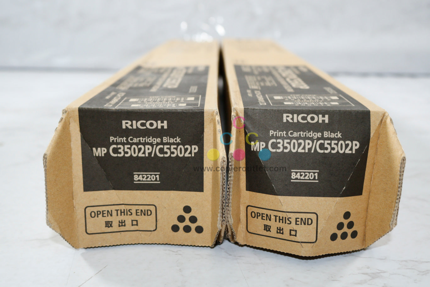 2 New OEM Ricoh C3002,C3502-RM,C4502-RM,C5502 Black Print Cartridge 842201