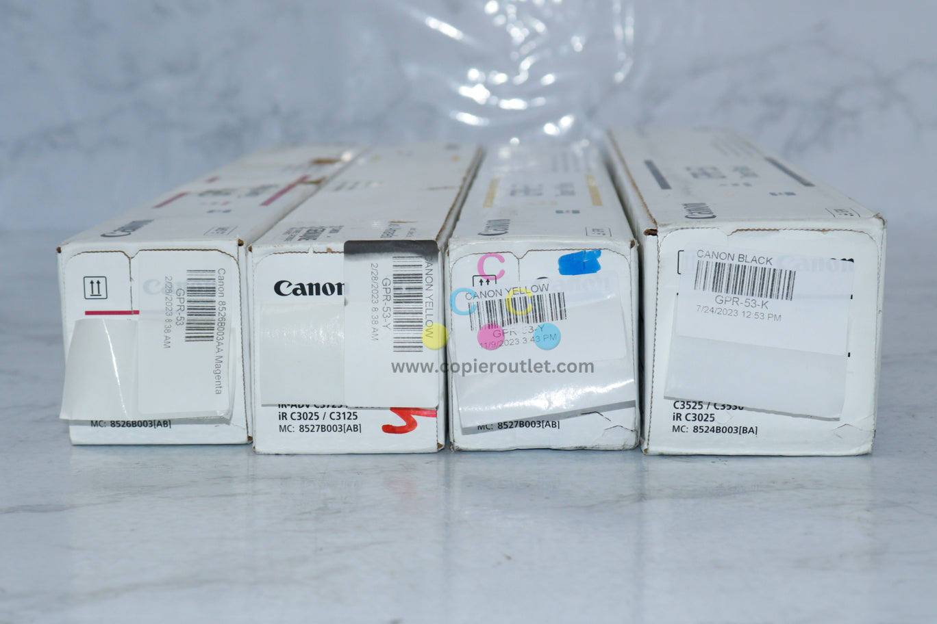 4 Cosmetic Canon iRUNNER C3325,C3330,C3525,C3530,C3725 GPR-53 MYYK Toners