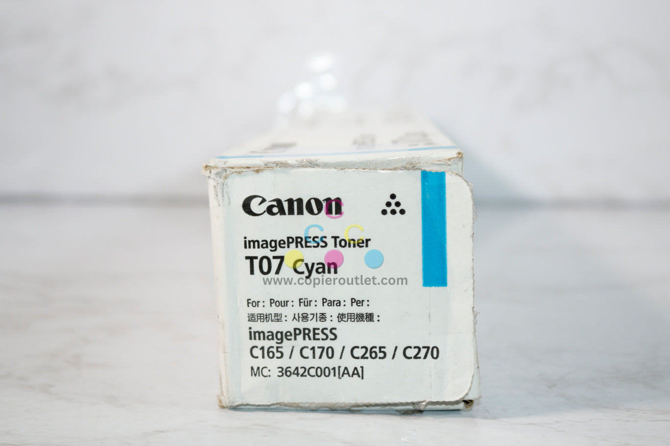 Cosmetic OEM Canon imagePRESS Lite C165,C170,C265, T07 Cyan Toner 3642C001[AA]