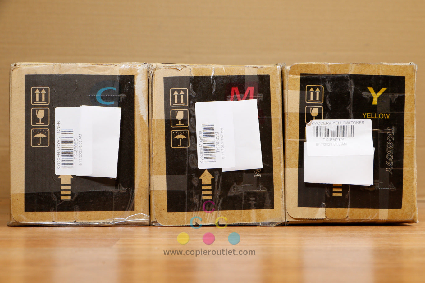 Cosmetic OEM Copystar TK-8509 CMY Toner Kits CS4550ci CS4551ci CS5550ci CS5551ci